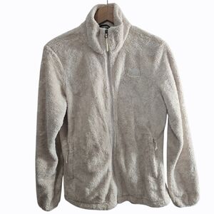 The North Face Teddy Cream Fleece Zip-Up Jacket